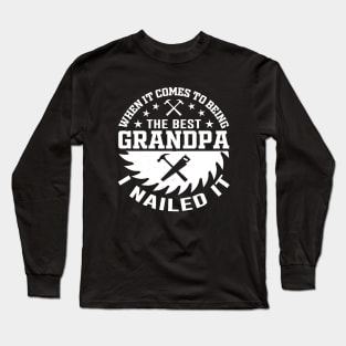 Wood Worker Grandpa Long Sleeve T-Shirt